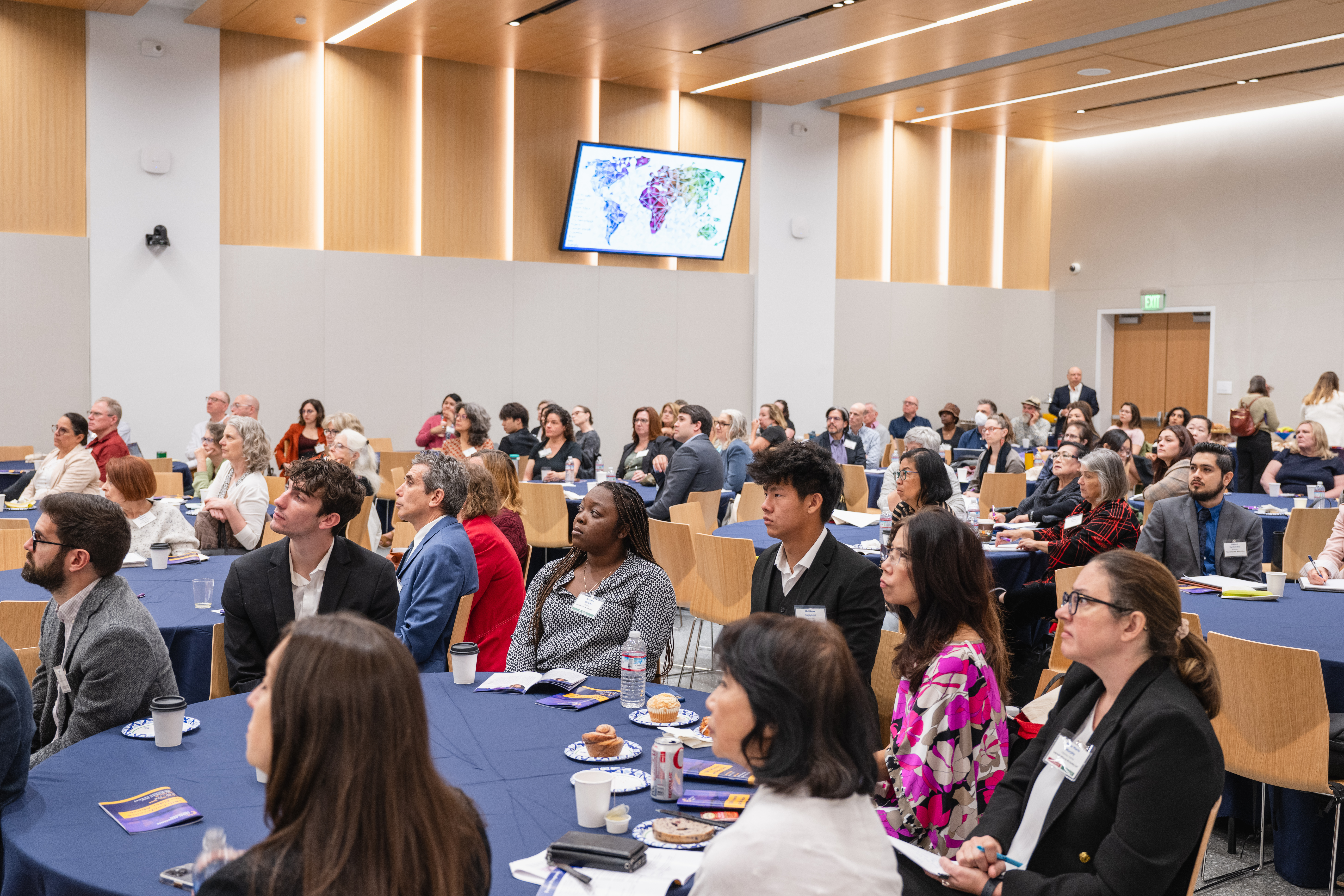 The seated audience at the A conference panel at the 19th Conference on Elder Abuse (May 2025)